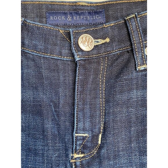 Rock & Republic Womens Bootcut Medium Wash Denim Jeans - Picture 5 of 9